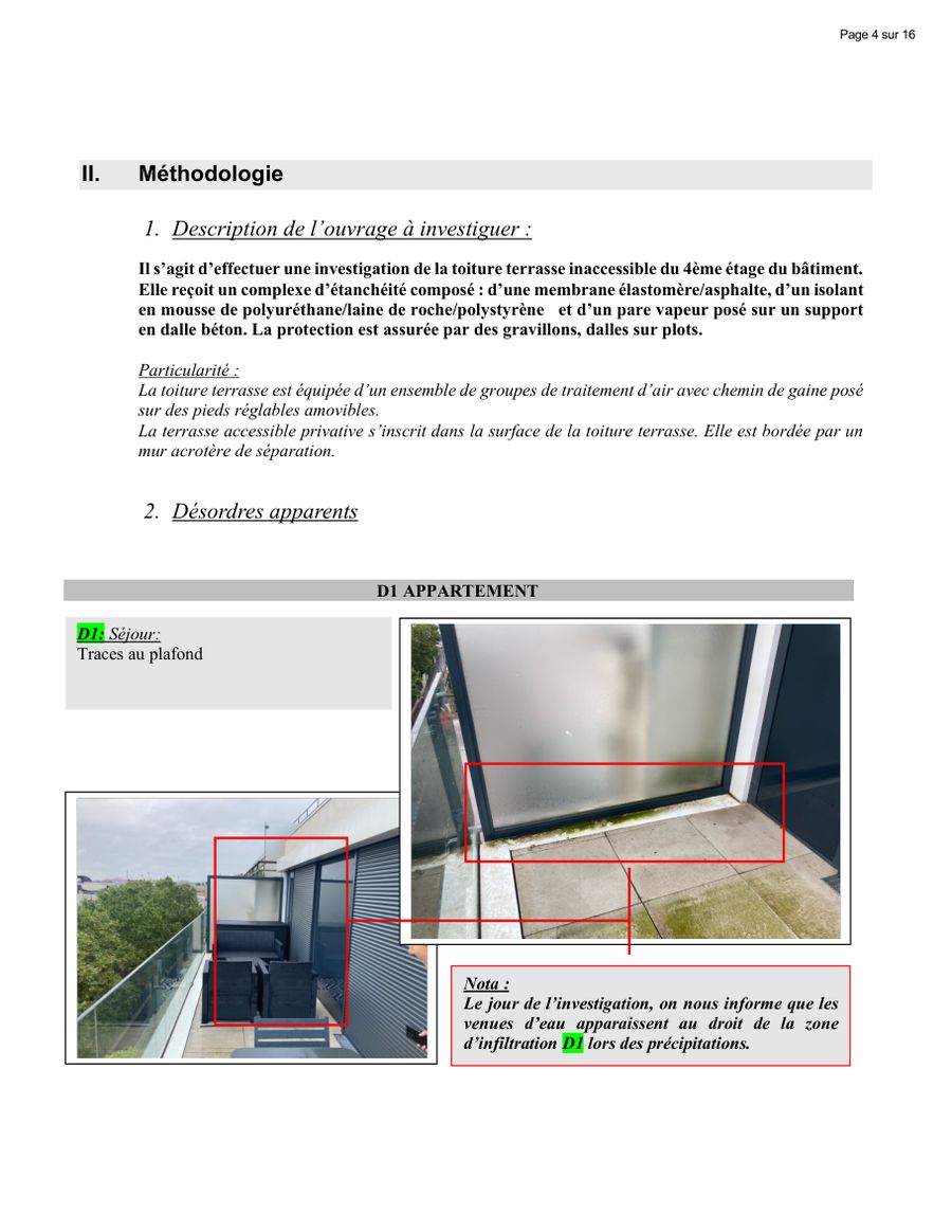 Page 1 du rapport Word g&eacute;n&eacute;r&eacute;